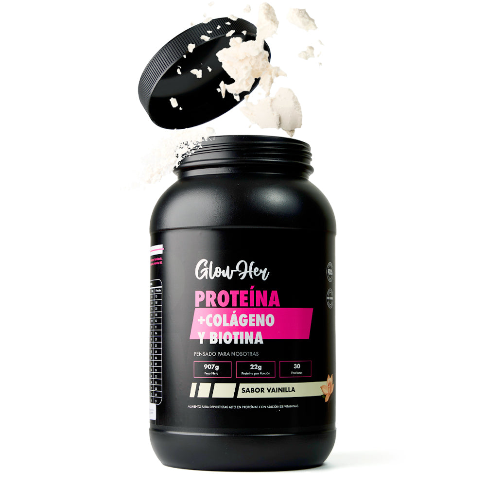 Proteína con Colágeno y Biotina Vainilla 2lbs