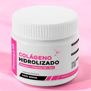 Colágeno Hidrolizado con Vitamina C + D y Zinc - Sabor Berries