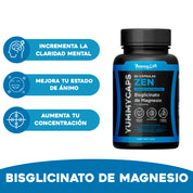 Yummycaps ZEN Magnesio + L-tirosina para optimizar tu bienestar
