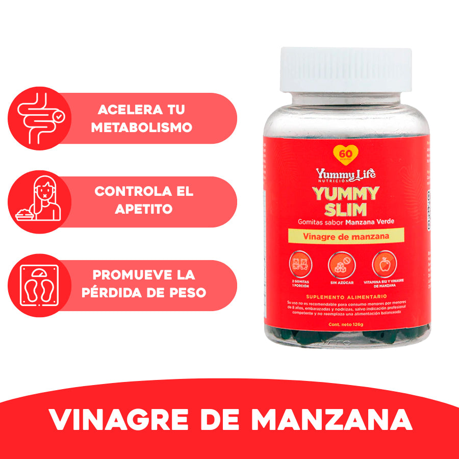 Gomitas de Vinagre de Manzana, adelgaza de forma natural
